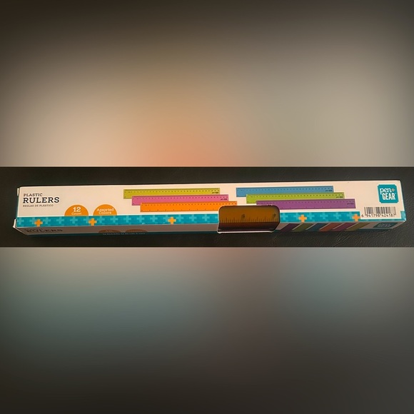 Pen + gear 12 pack plastic rulers - Picture 2 of 2